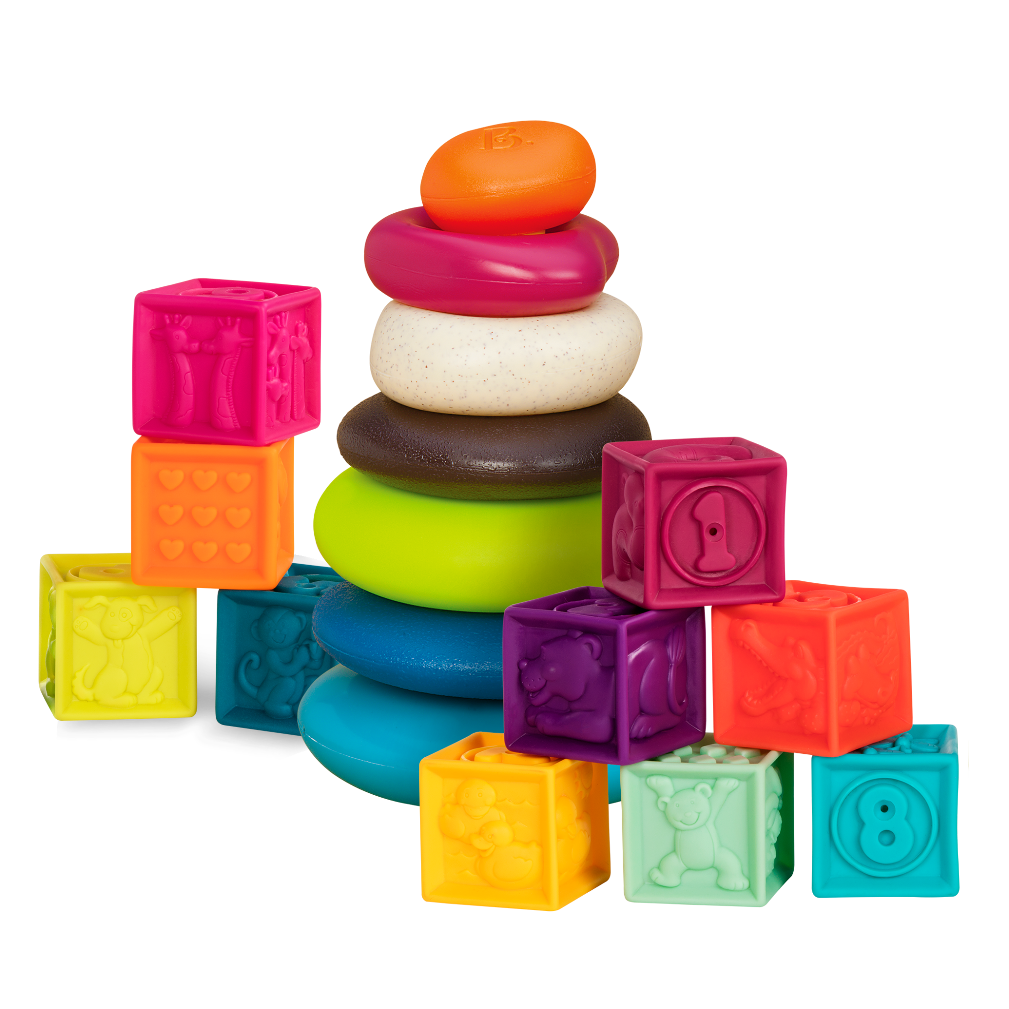 One Two Squeeze & Skipping Stones | Blocks & Stacking Rings | B