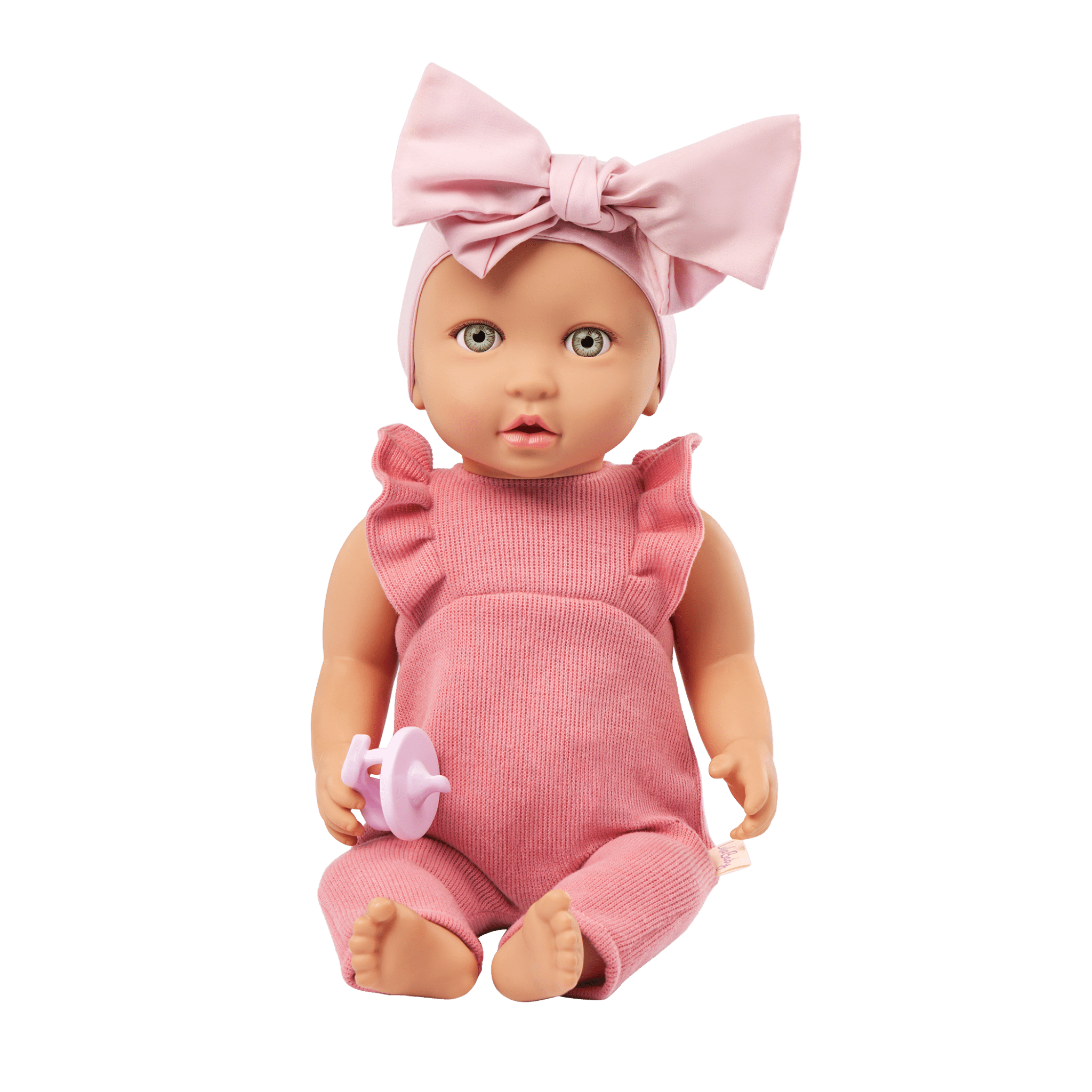 14” Baby Doll in Pink Romper | Baby Dolls | LullaBaby – MaisonBattat