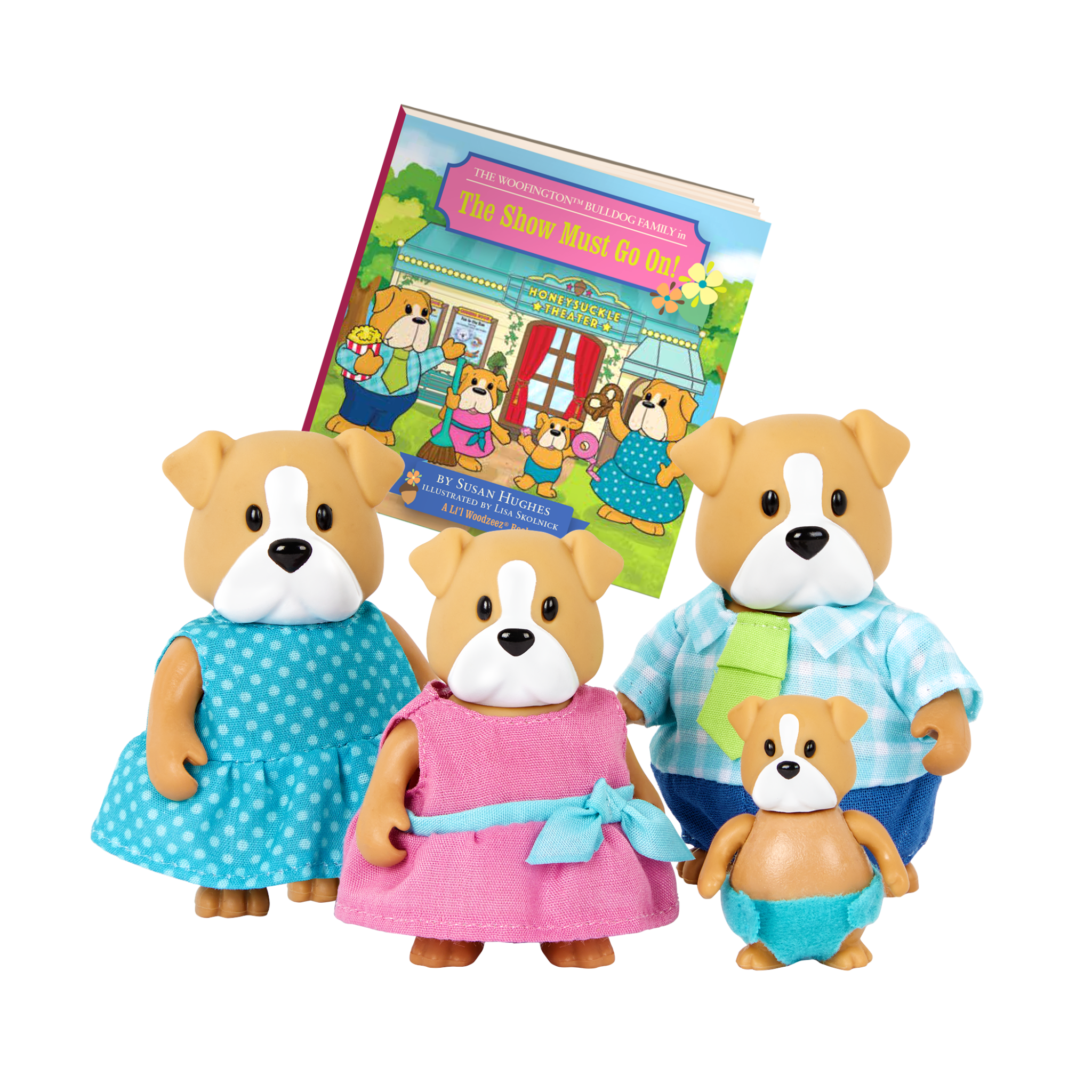 Woofington Dog Family | Small Animal Figurines | Li'l Woodzeez