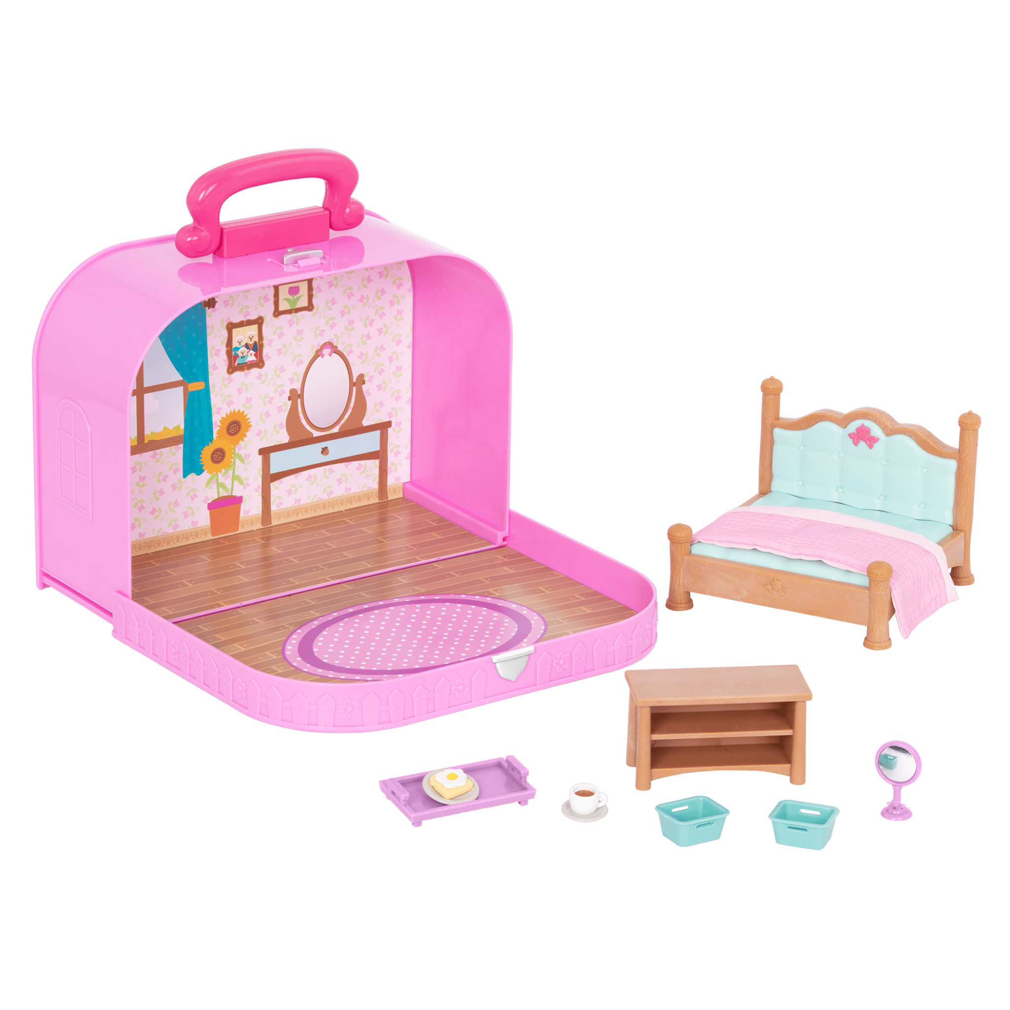 Travel Suitcase Playset | Carry Case with Accessories | Li'l