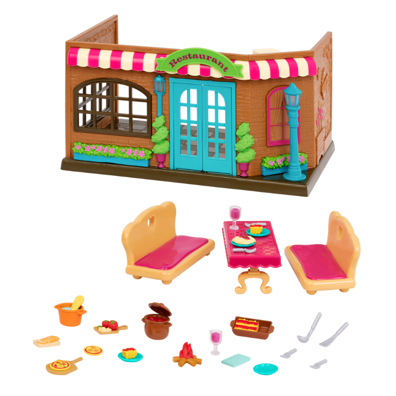 Pass-The-Pasta Restaurant | Kitchen Playset | Li'l Woodzeez