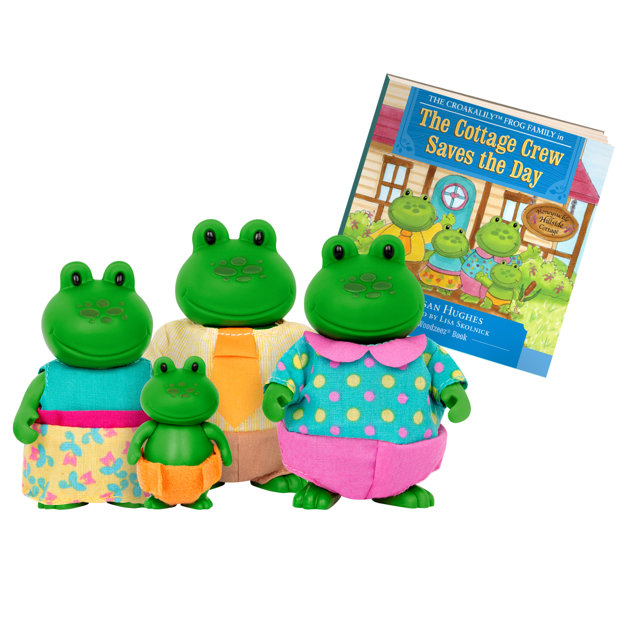 The Croakalily Frogs | Small Animal Figurines | Li'l Woodzeez