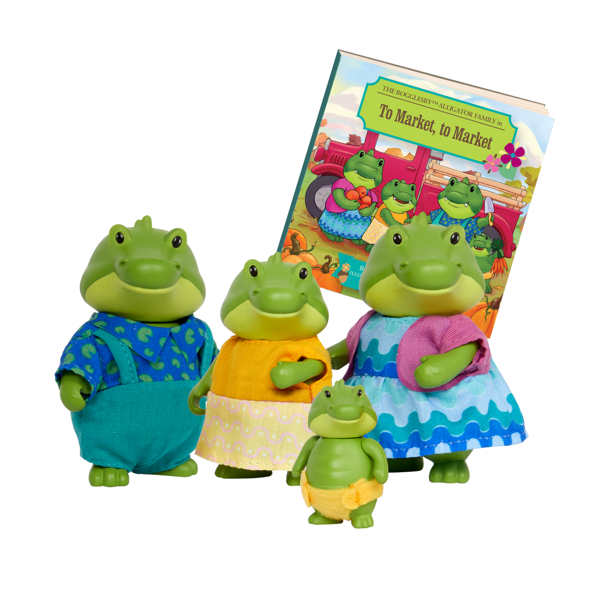 ルイスページ Bogglesby Alligators | Animal Figurine Set | Li'l Woodzeez