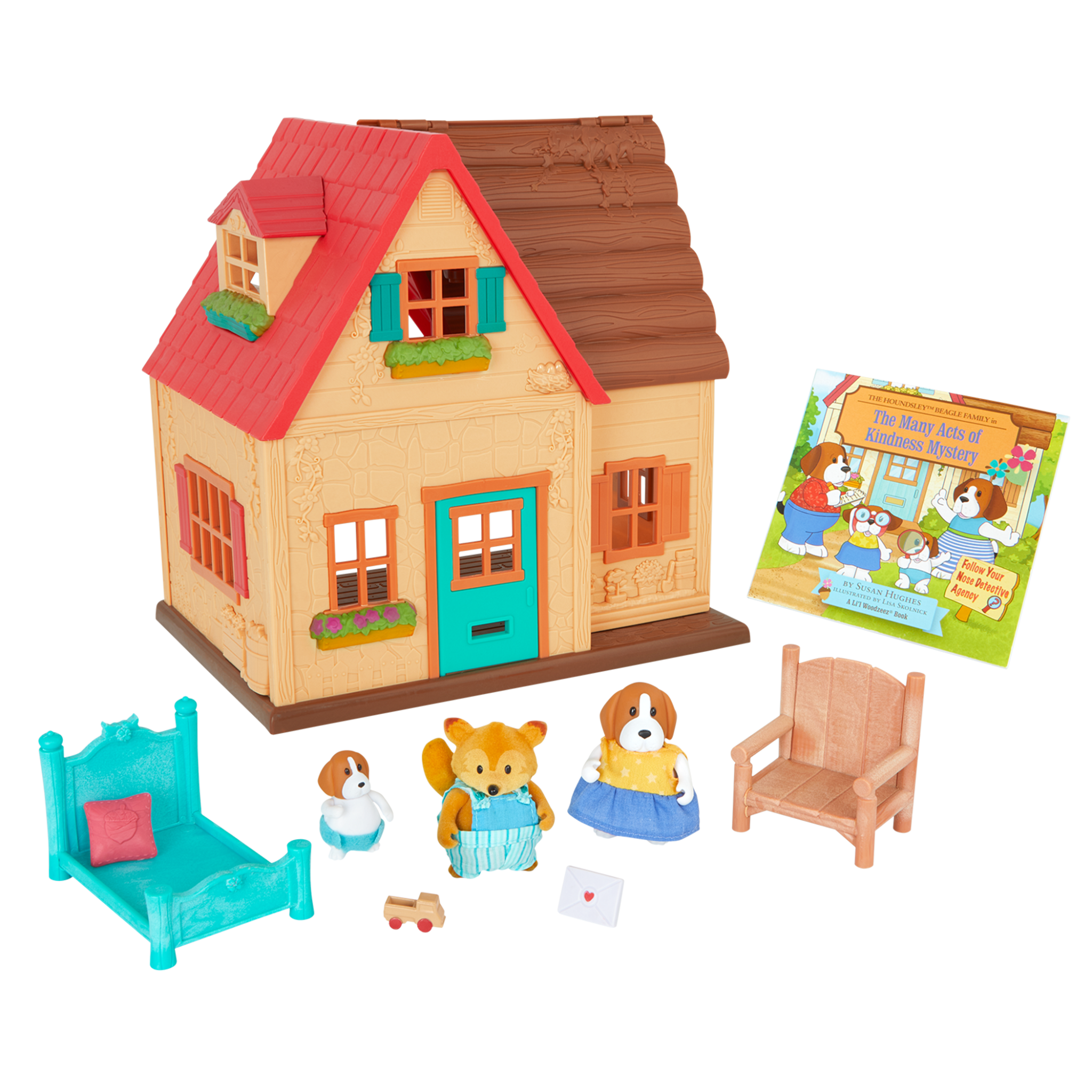 Sunny Acres Country House | Playhouse with Mini Furniture | Li'l