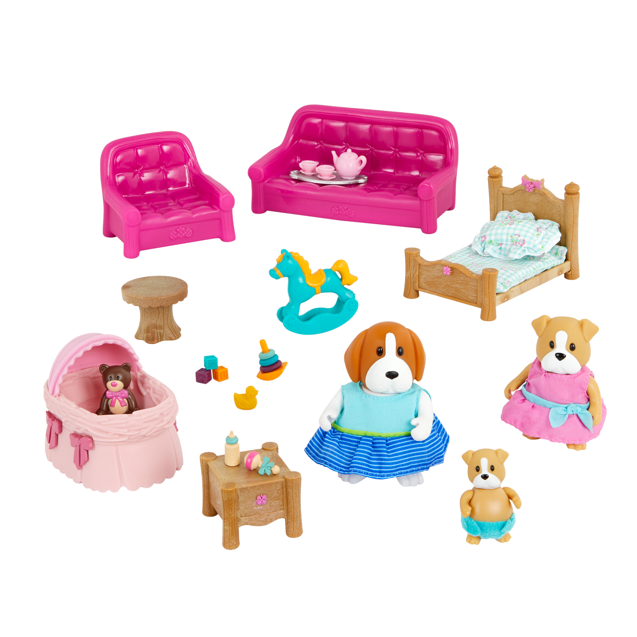 Deluxe Living Room & Nursery Set | Toy Furniture | Li'l Woodzeez