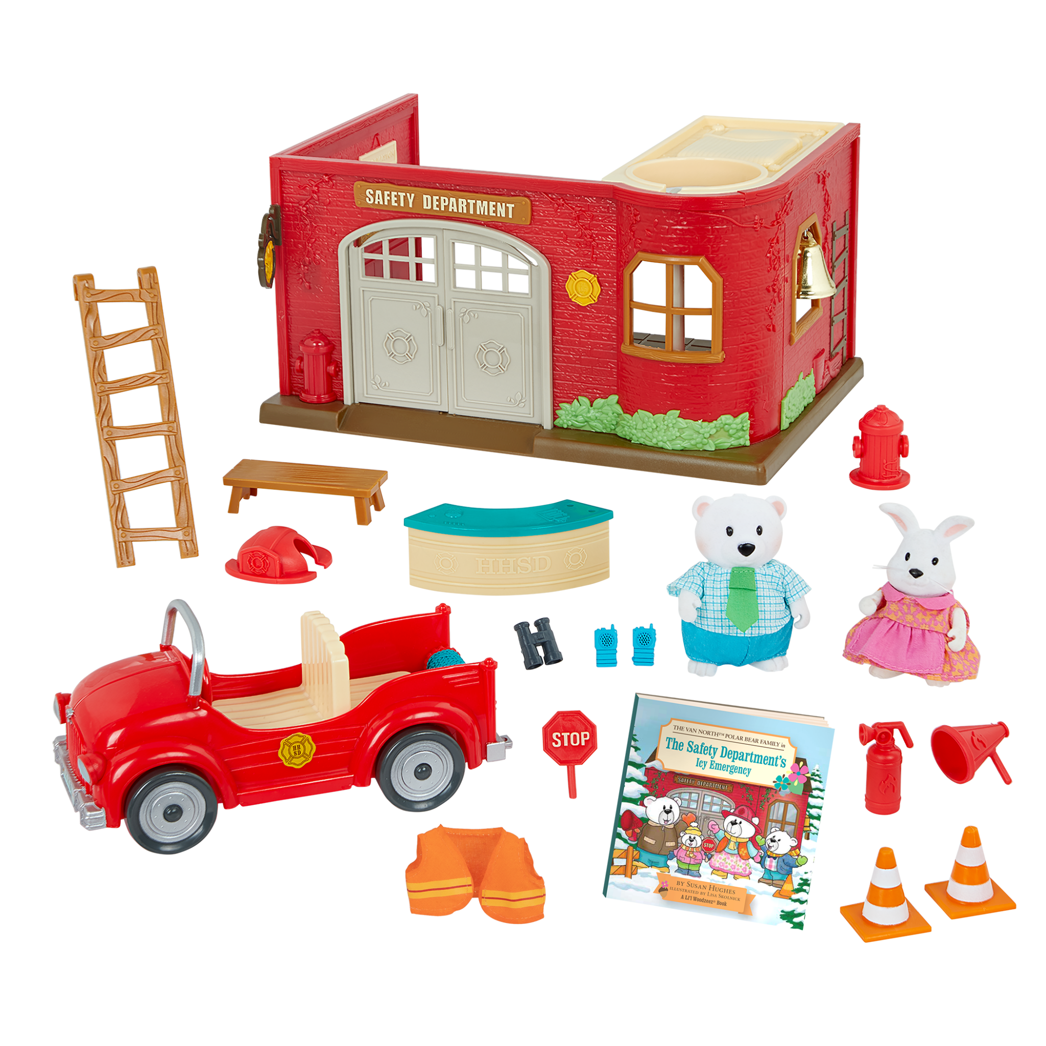Honeysuckle Safety Department | Toy Playset | Li'l Woodzeez
