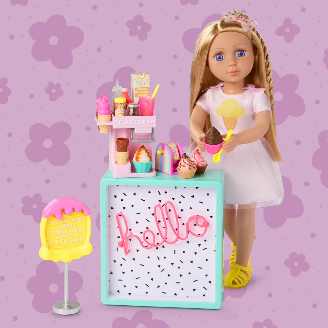 Lacy & GG Ice Cream Playset from Glitter Girls