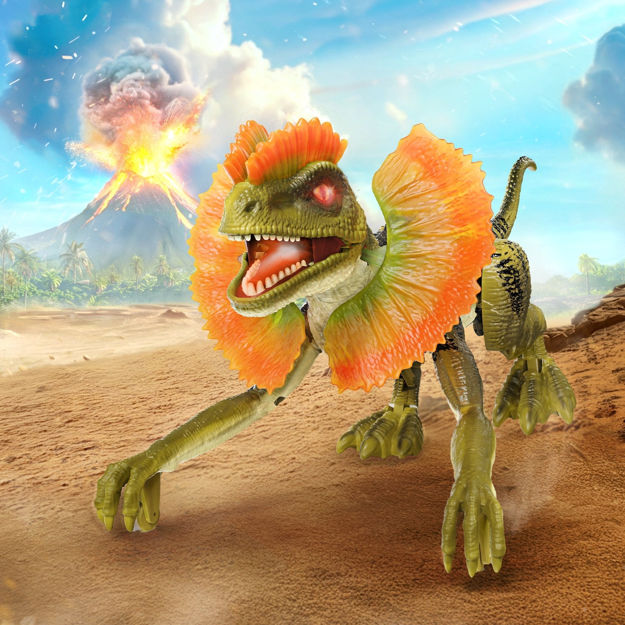 Dilpohosaurus Toy RC Dinosaur Realistic
