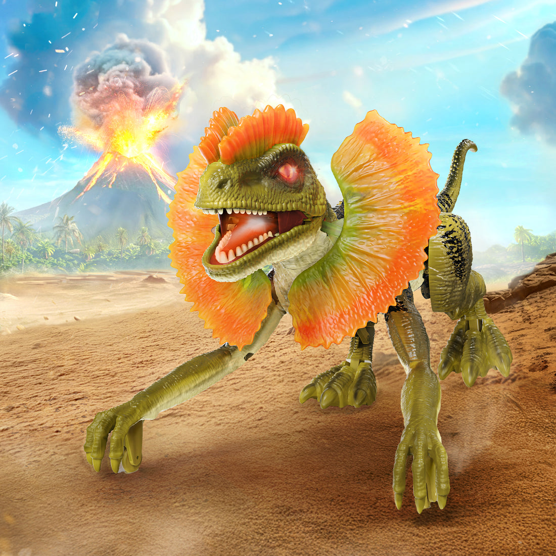 Dilpohosaurus Toy RC Dinosaur Realistic