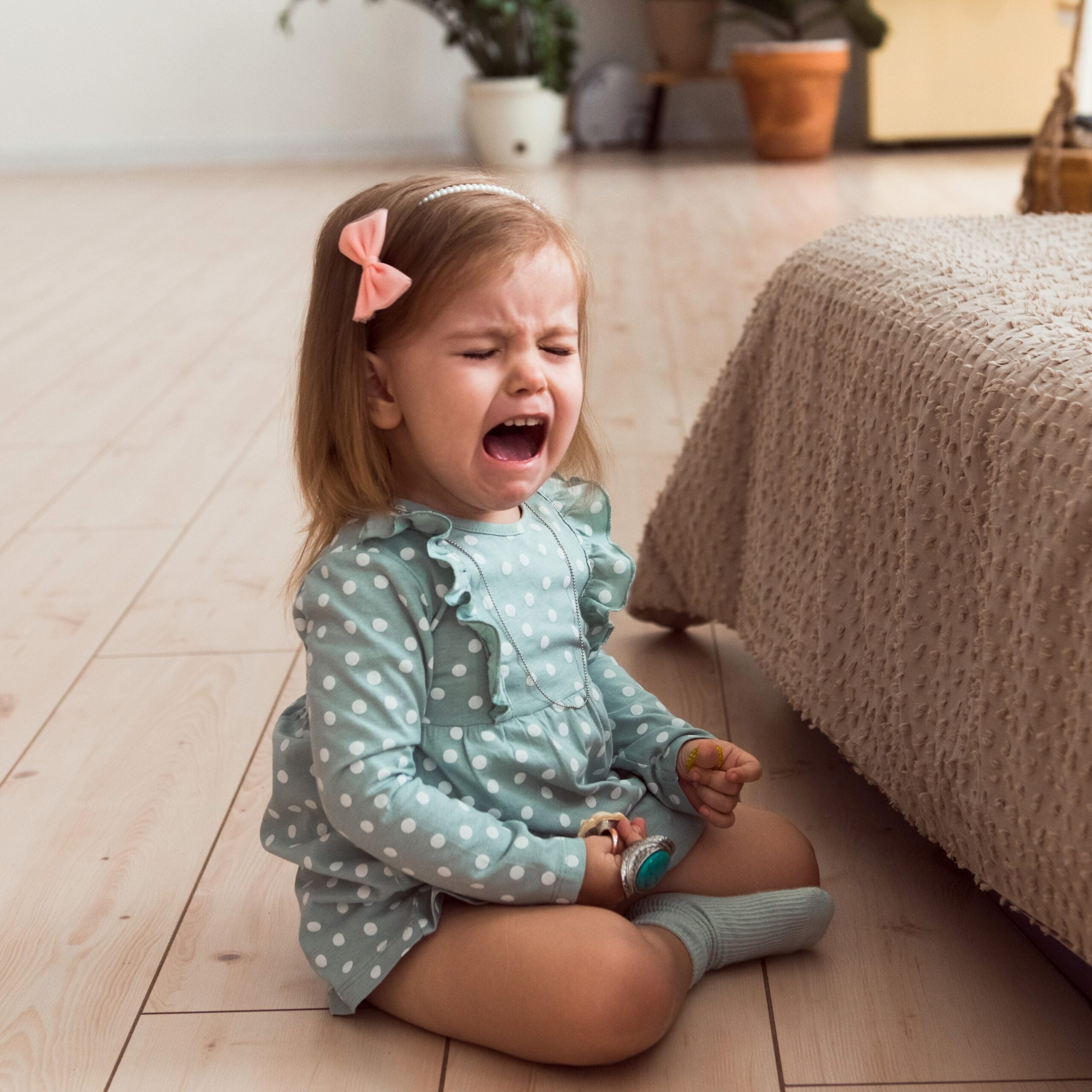 toddler tantrums big feelings young girl crying