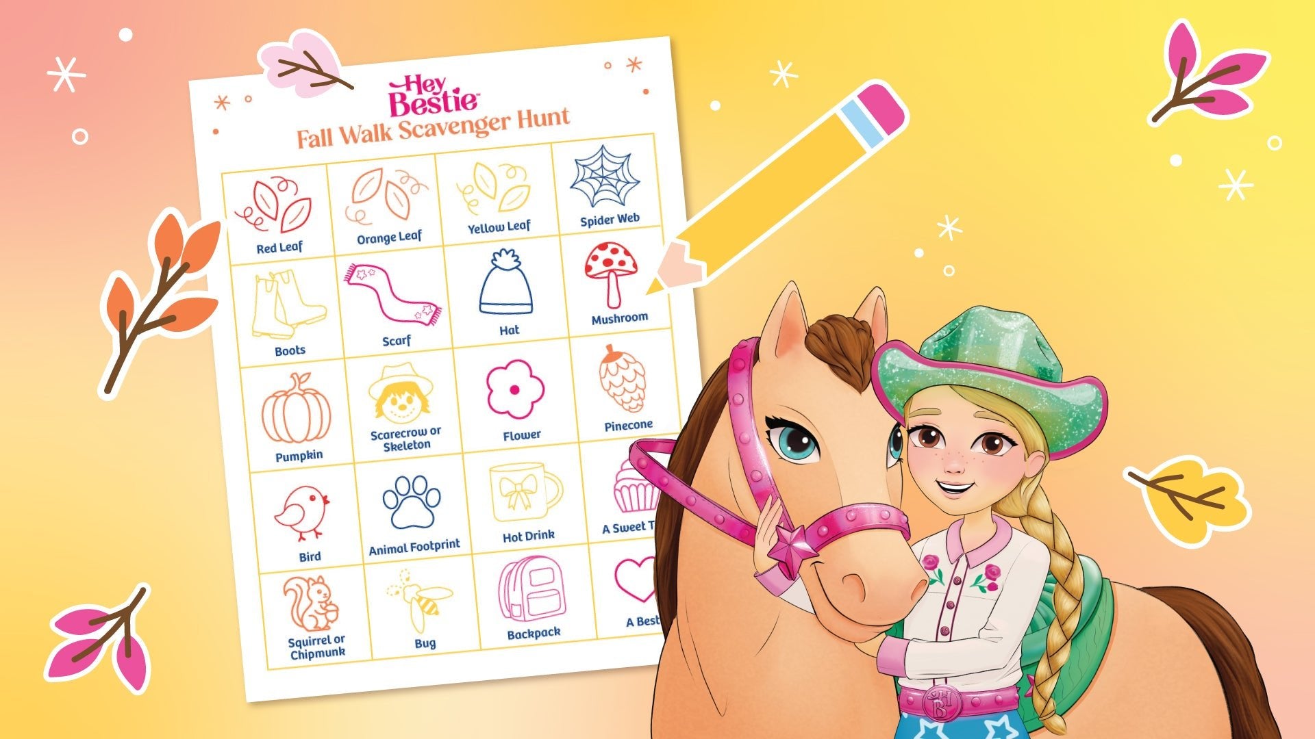 Hey Bestie’s Fall Scavenger Hunt for Kids - MaisonBattat