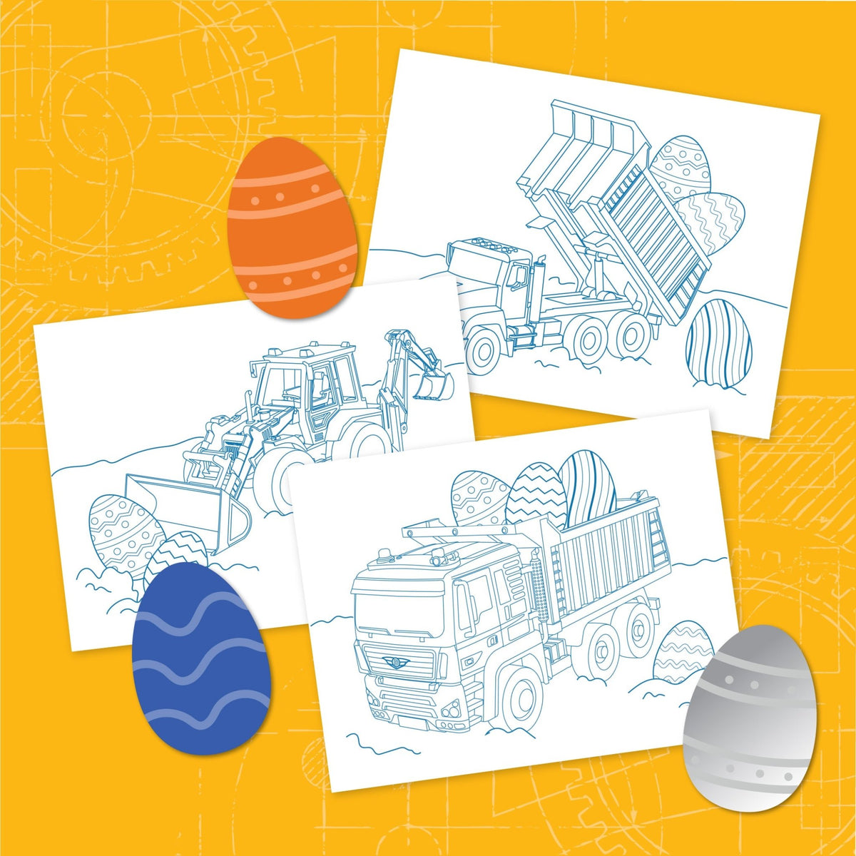 Printable Easter Truck Coloring Pages - MaisonBattat