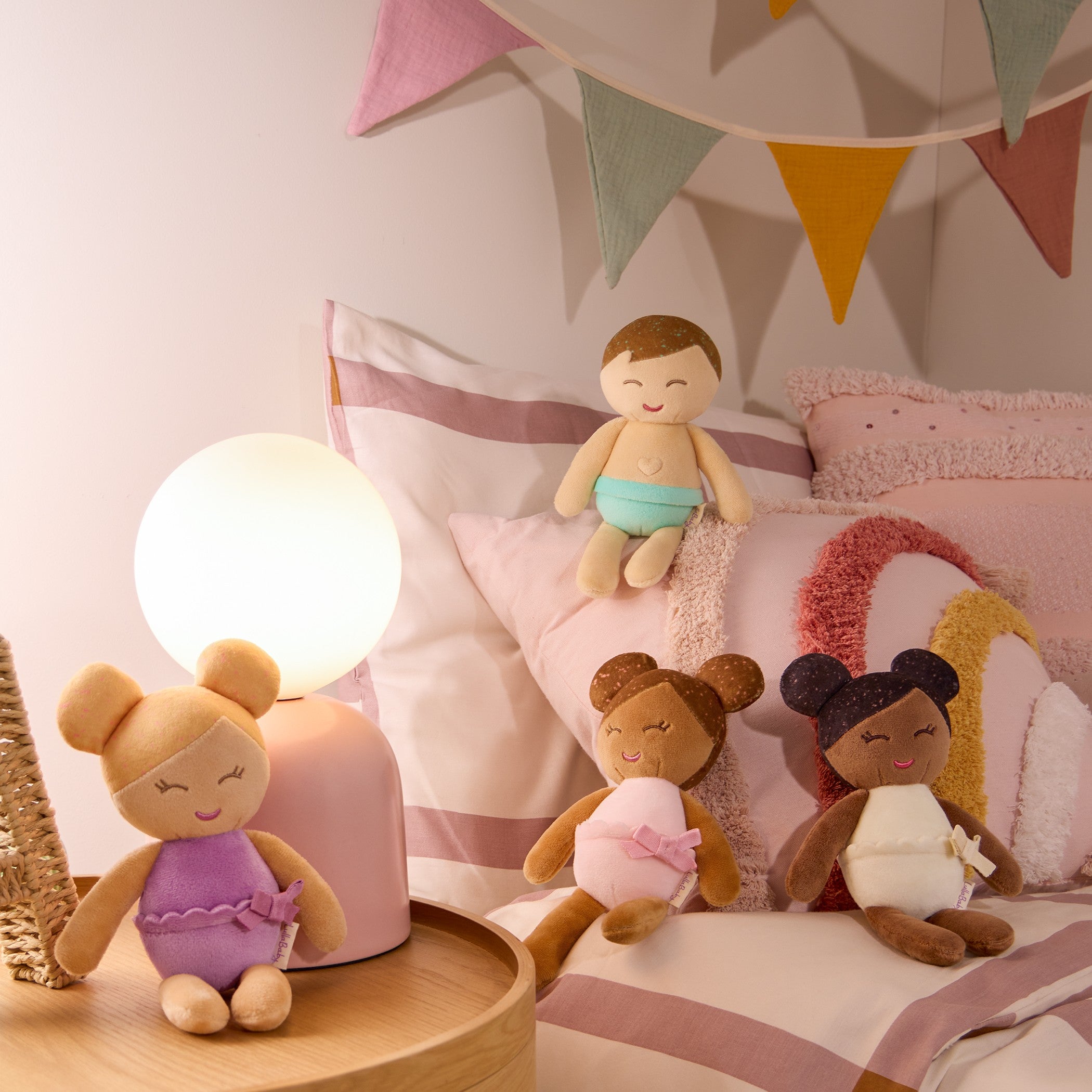 lullababy bath dolls at bedtime