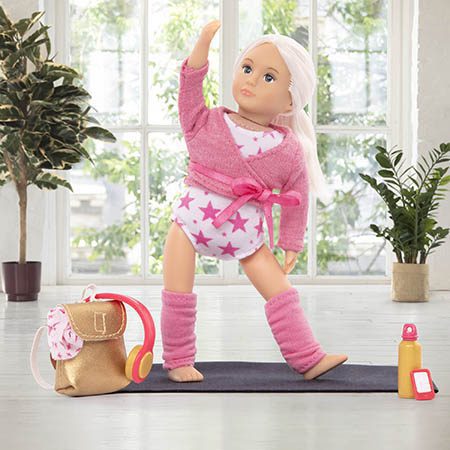 Mini doll doing