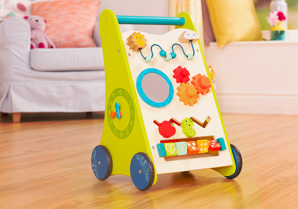 B. toys Wooden Activity Walker – Walk ‘N’ Learn