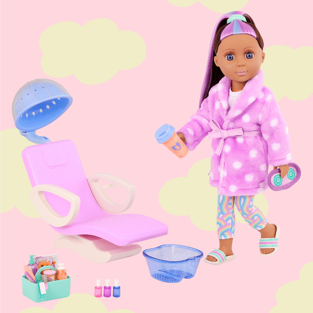 Annia with Spa Chair on Cloud Background