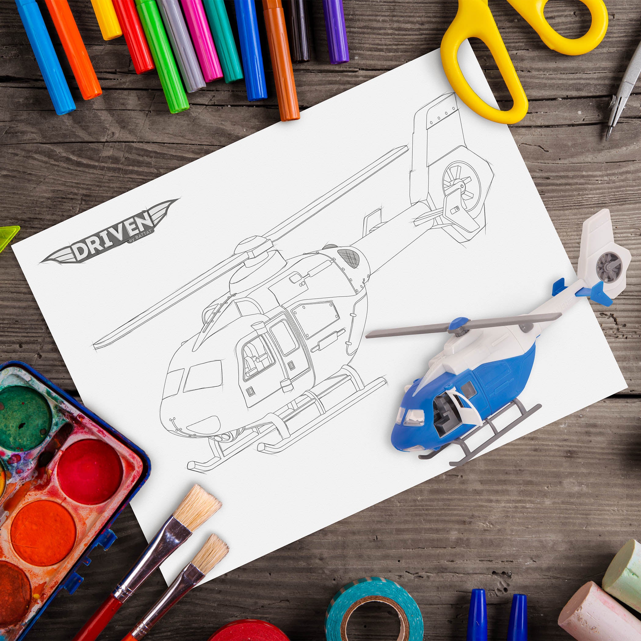best toys for helping kids with ADHD driven coloring sheets
