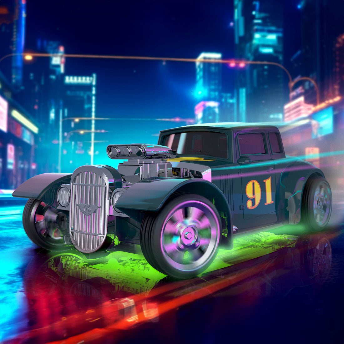 How do electric cars work, DRIVEN RC hot rod race car toy