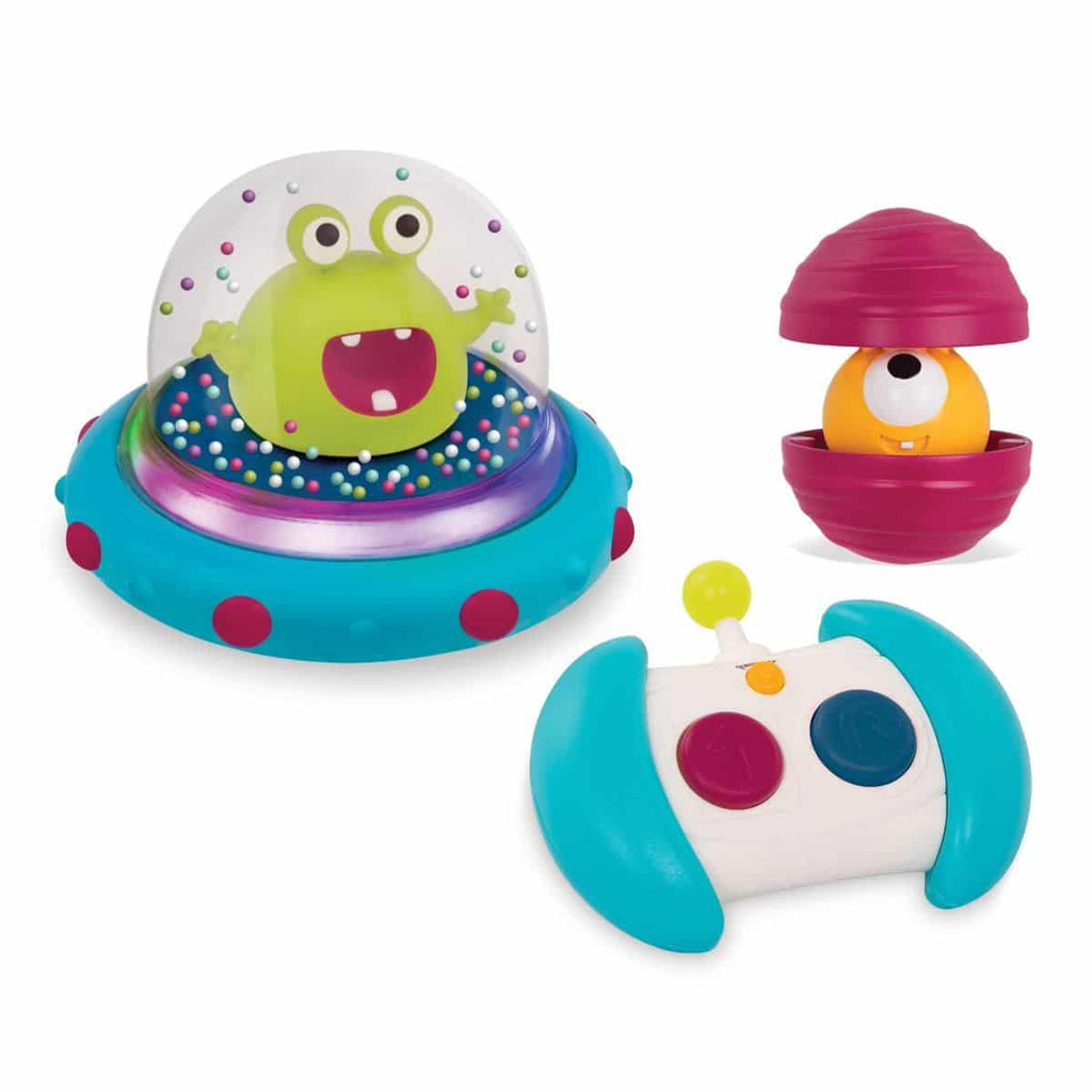 Space-themed remote control bumper car