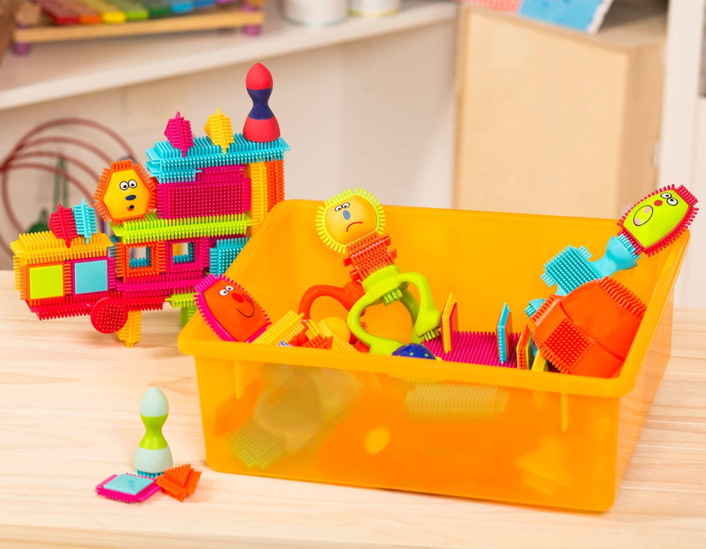 Bristle building blocks set toddler STEM toys