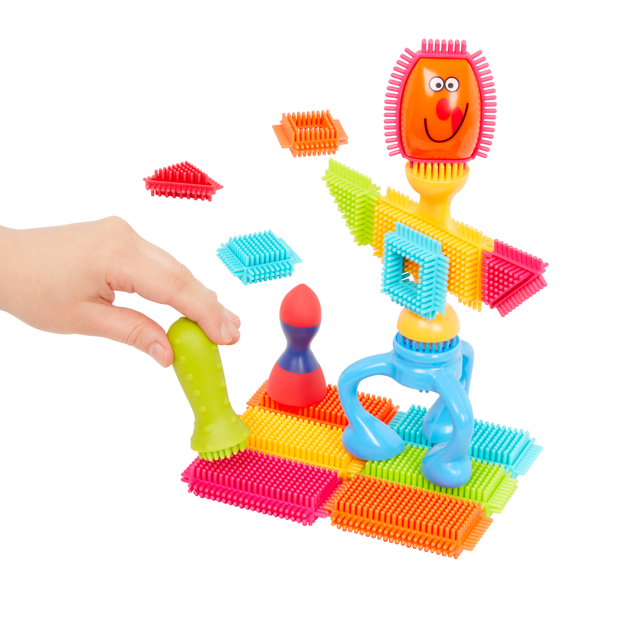 Bristle building blocks set toddler STEM toys