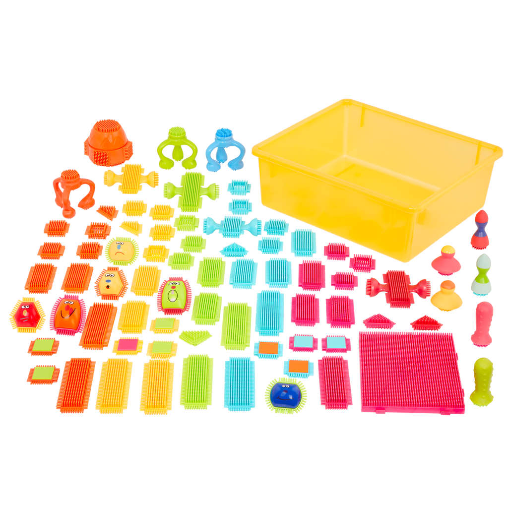 Bristle building blocks set toddler STEM toys