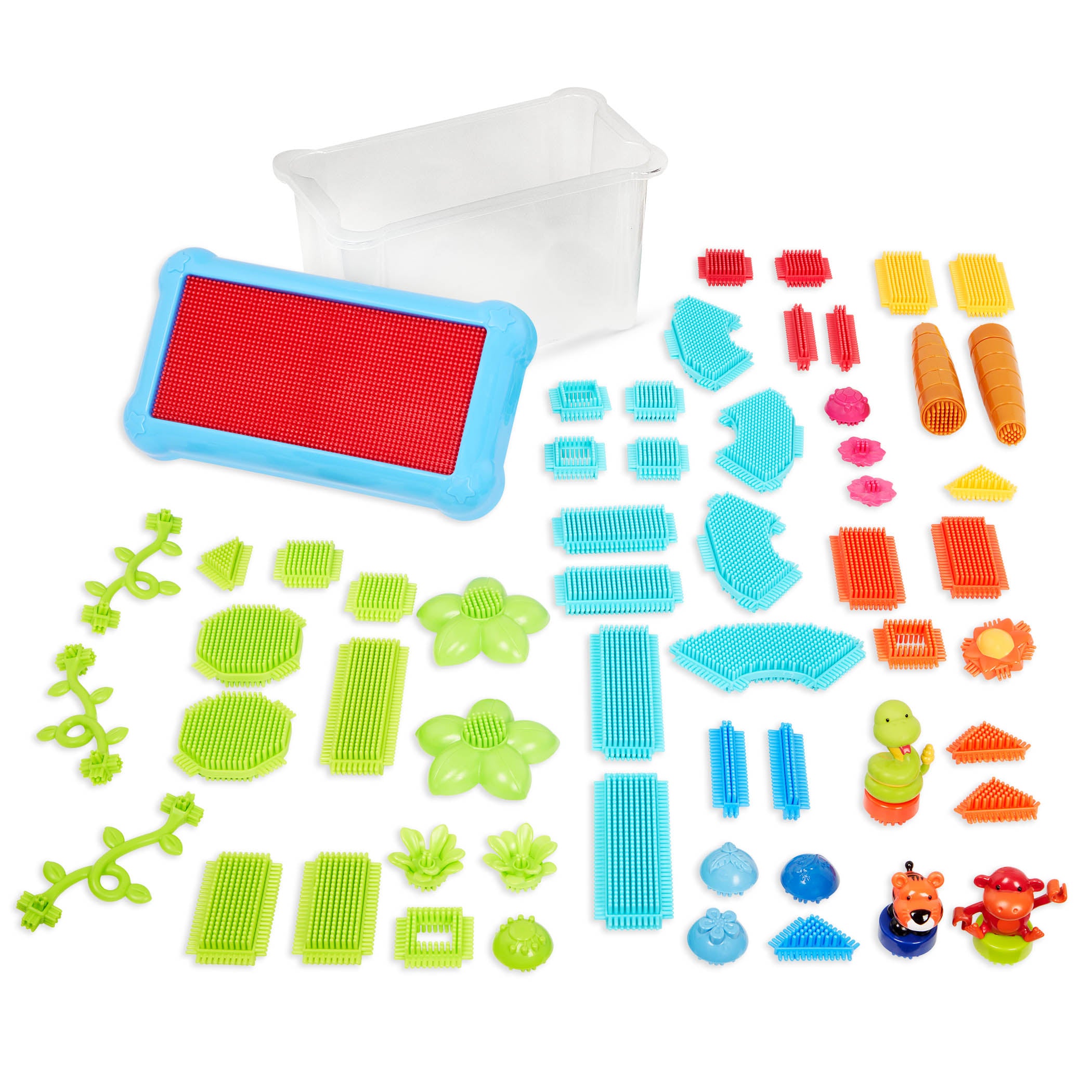 A jungle scene created from soft, sensory blocks.