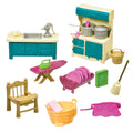 Kitchenette and housekeeping playset