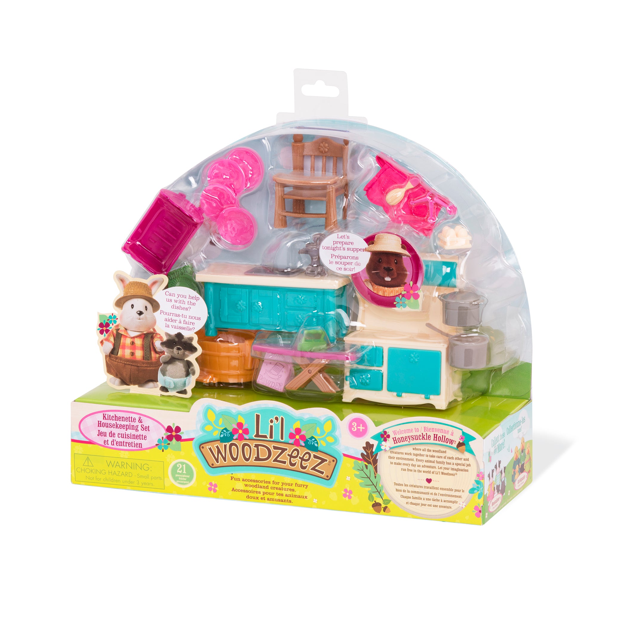 Kitchenette and housekeeping playset