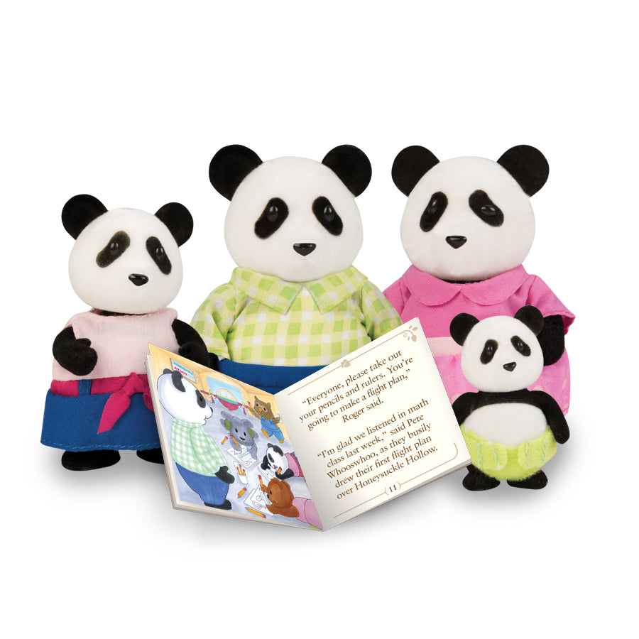 Woodzeez Family of 4 Pandas