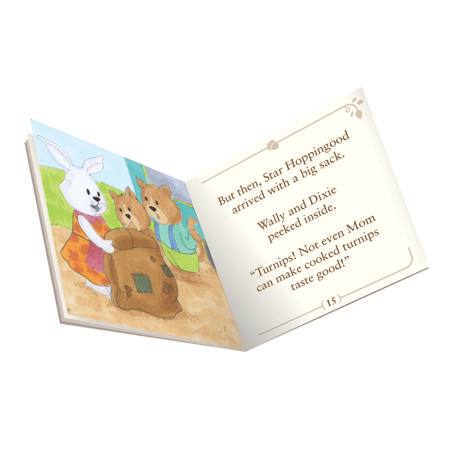 Miniature cat figurine set with storybook