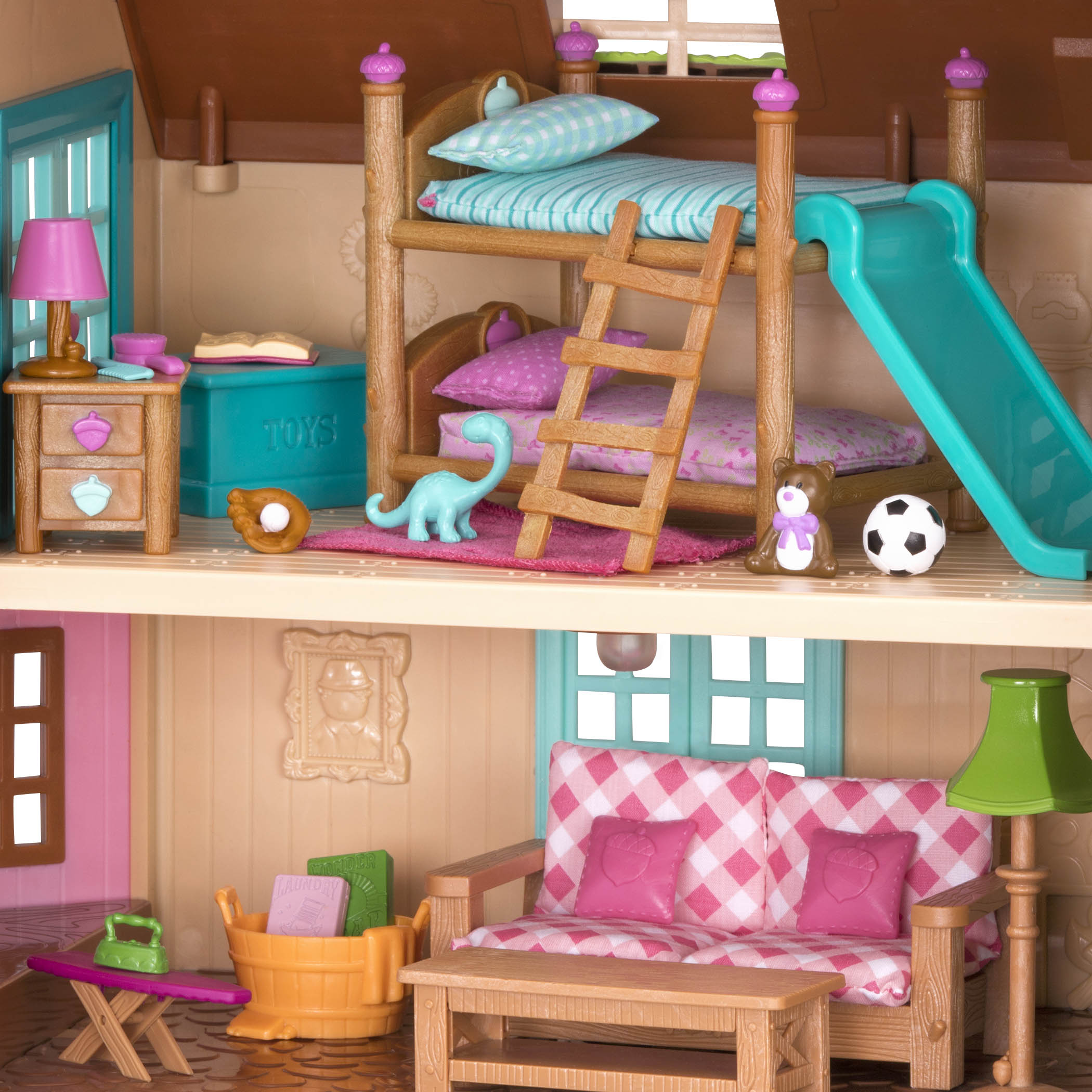 Bunkbed bedroom playset