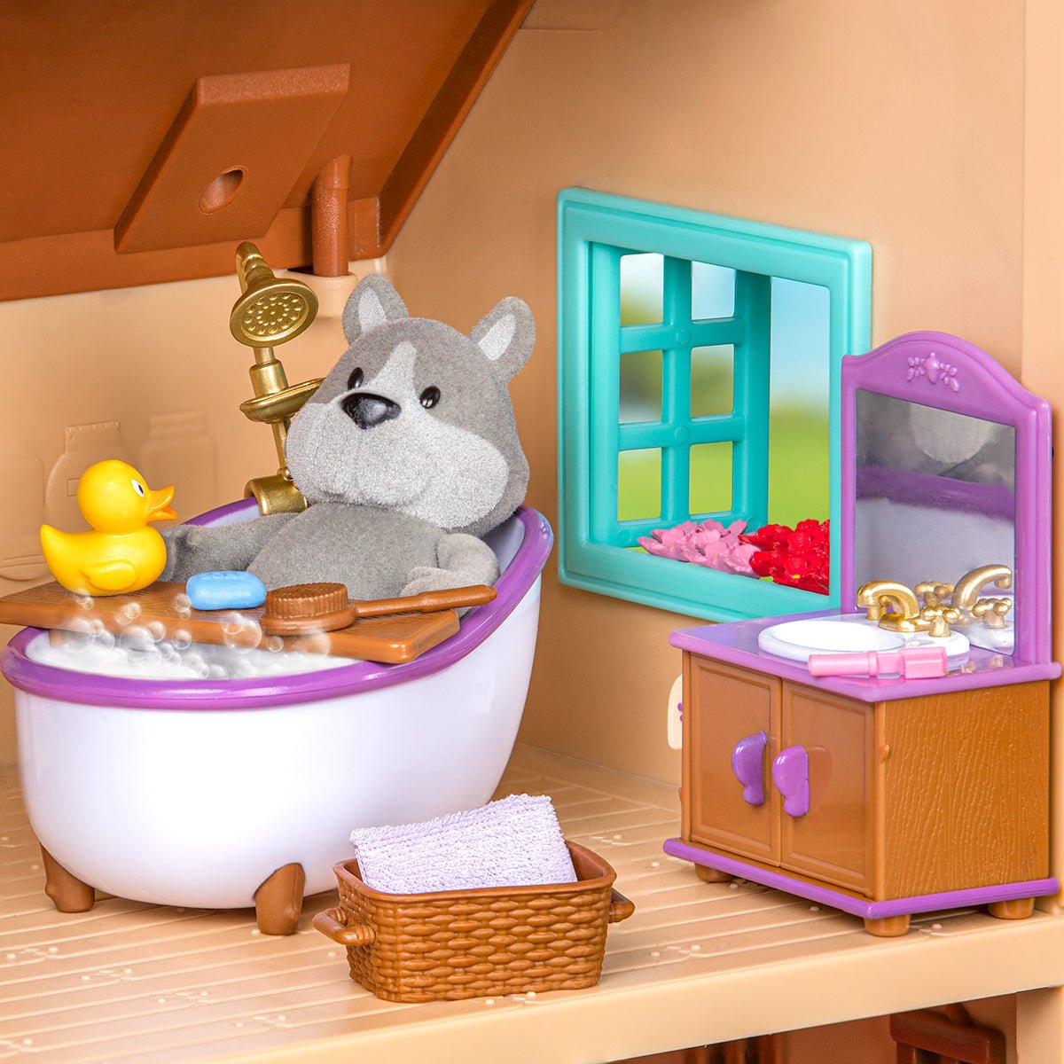 Bathroom & Laundry Set | Toy Furniture Set | Li'l Woodzeez