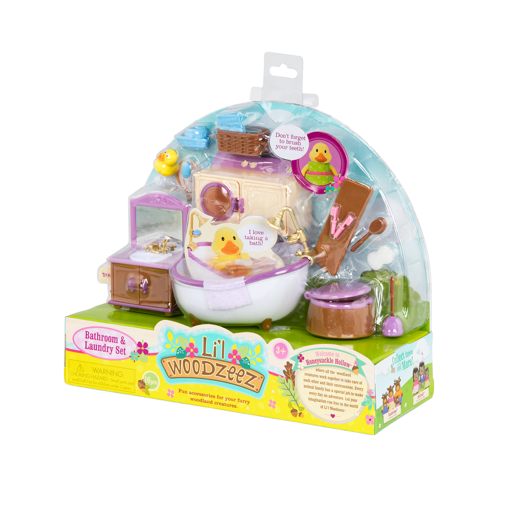 Bathroom and laundry playset