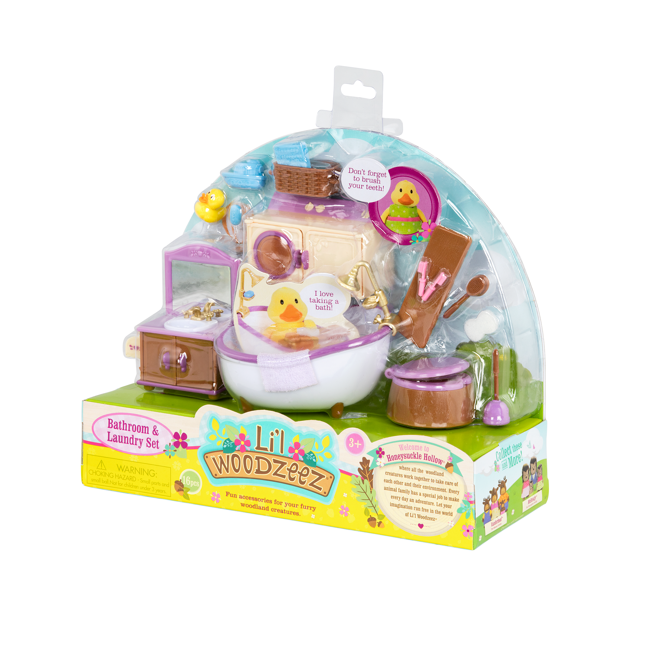 Bathroom and laundry playset