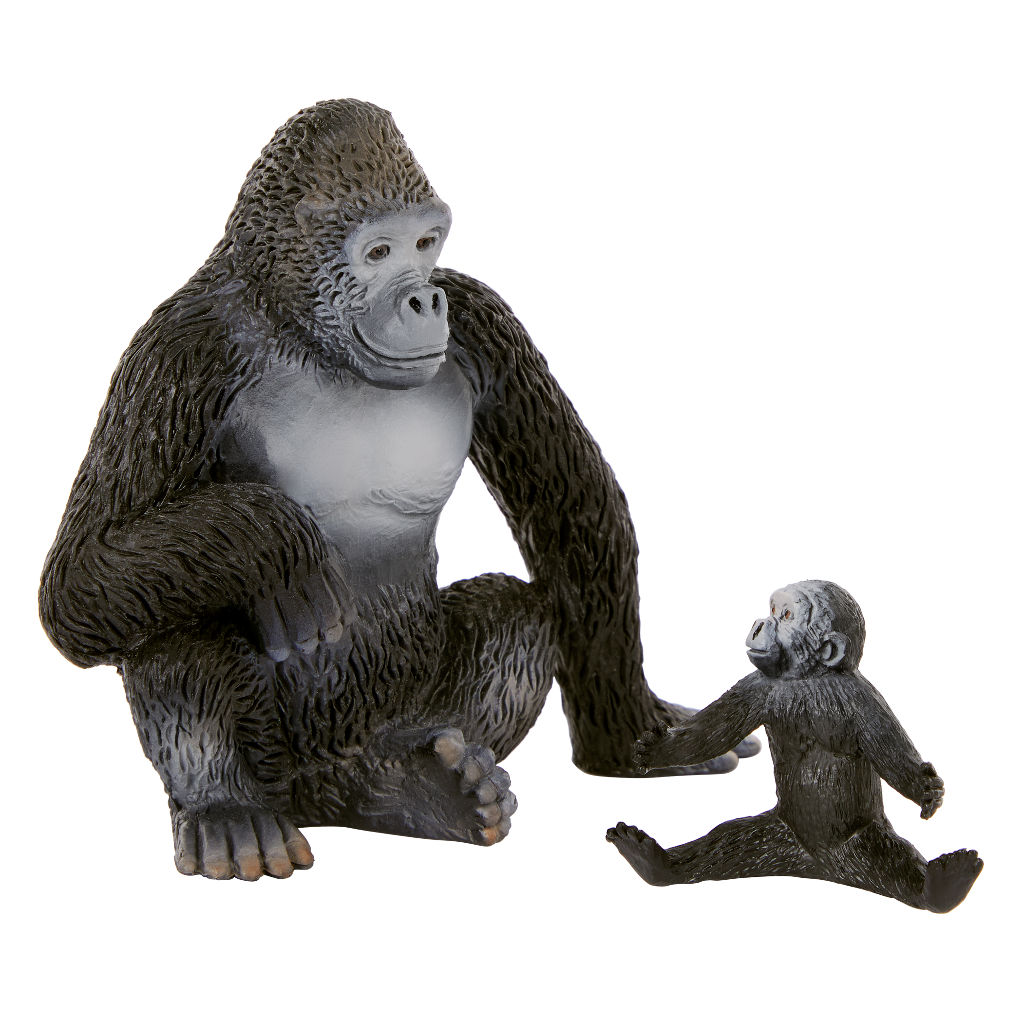 Toy gorilla figurines