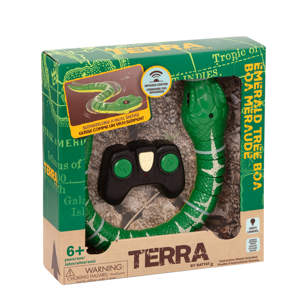 Remote control green tree boa electronic snake animal toy