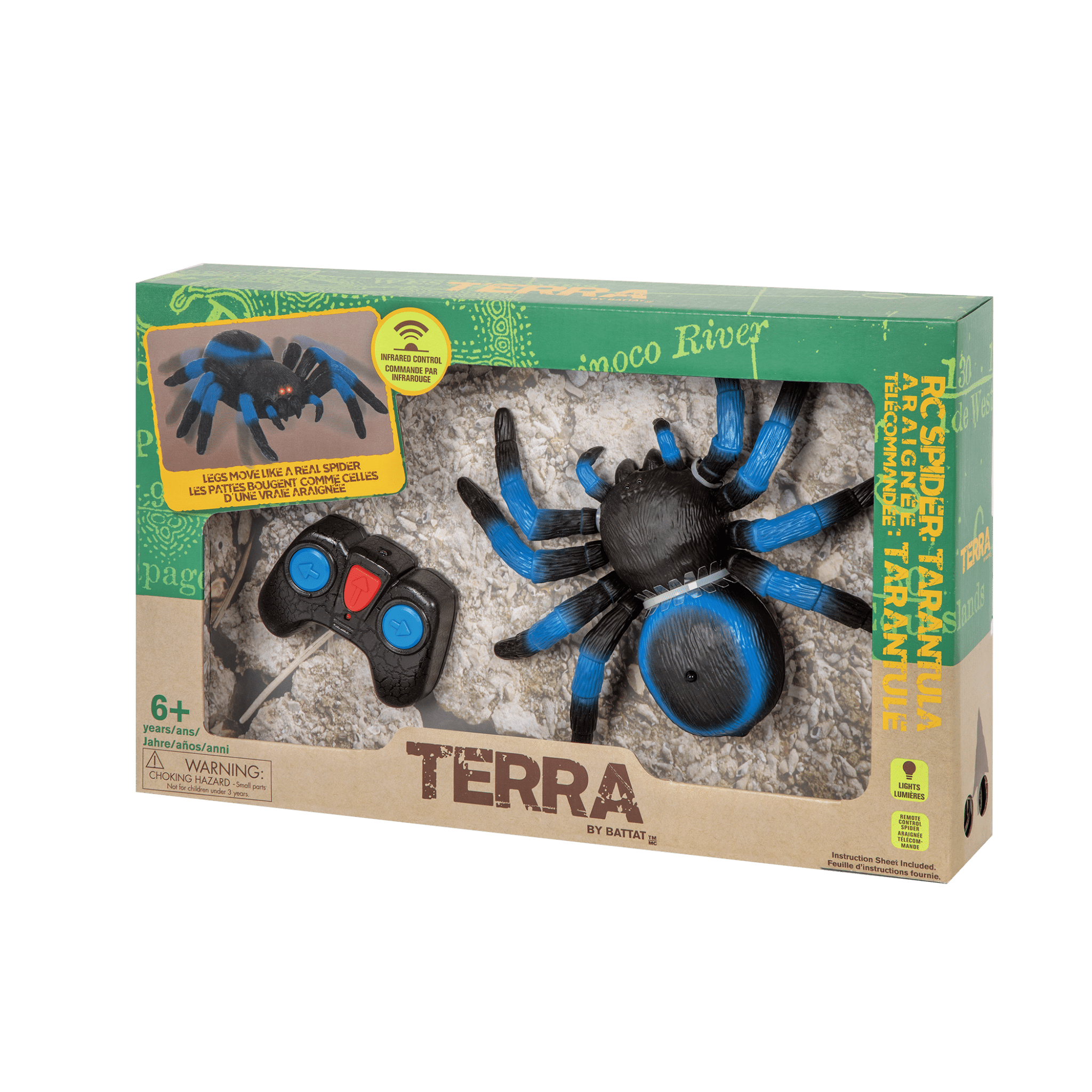 Remote control blue spider electronic tarantula animal toy