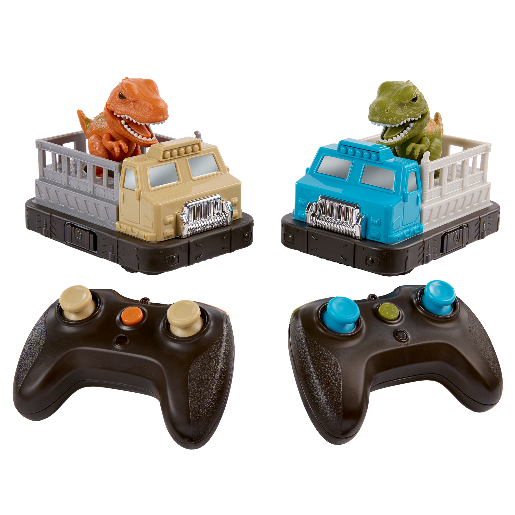 Remote control RC dinosaur bumper cars game 2-player game