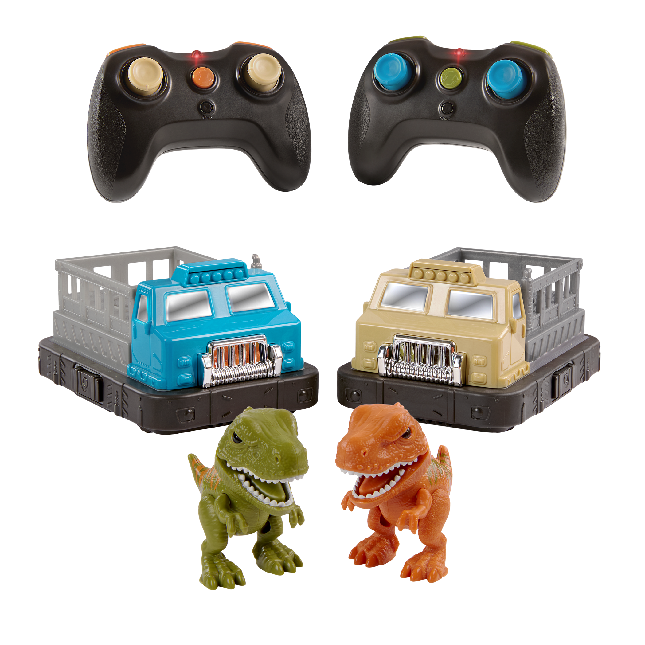 Remote control RC dinosaur bumper cars game 2-player game