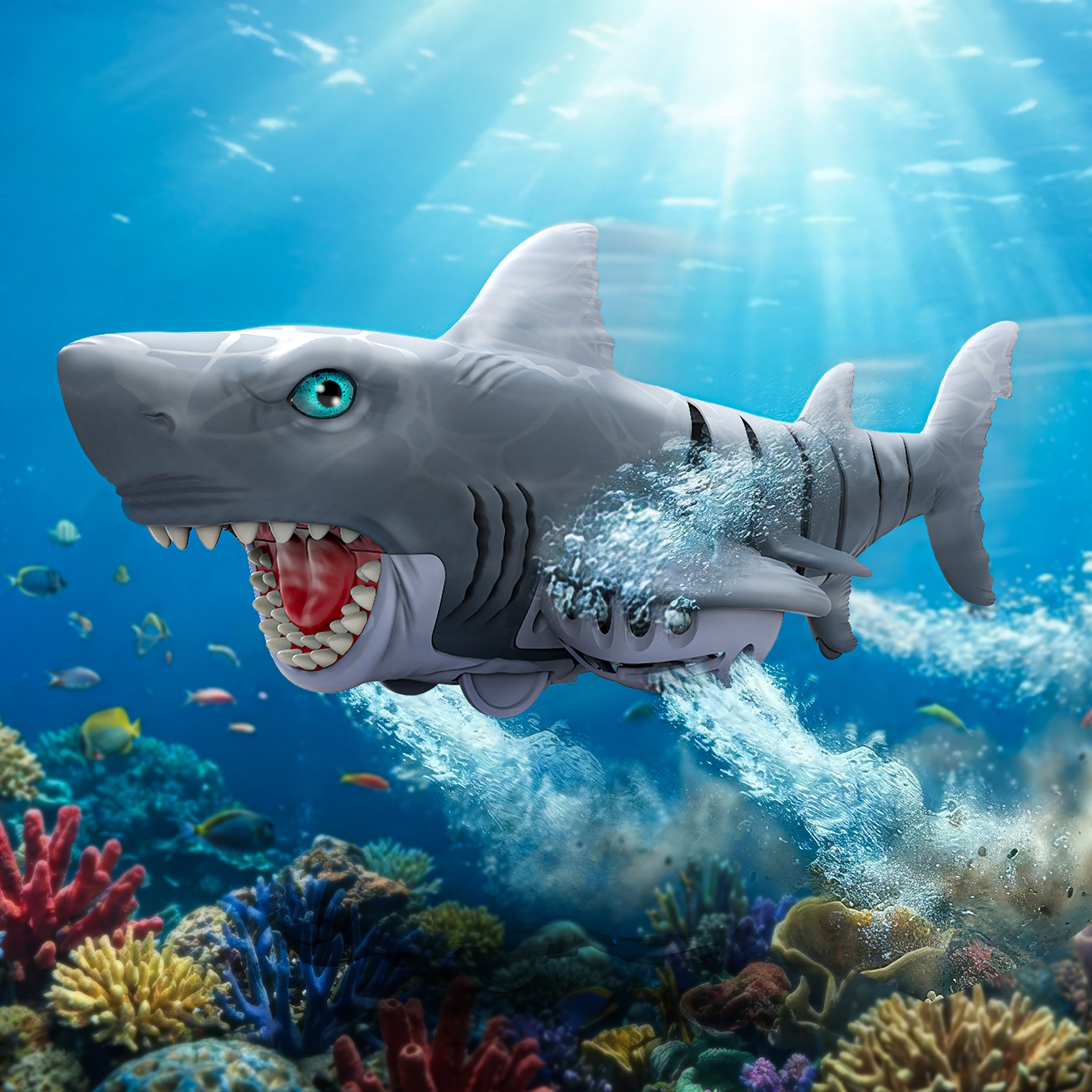 RC Swimming Megalodon Shark