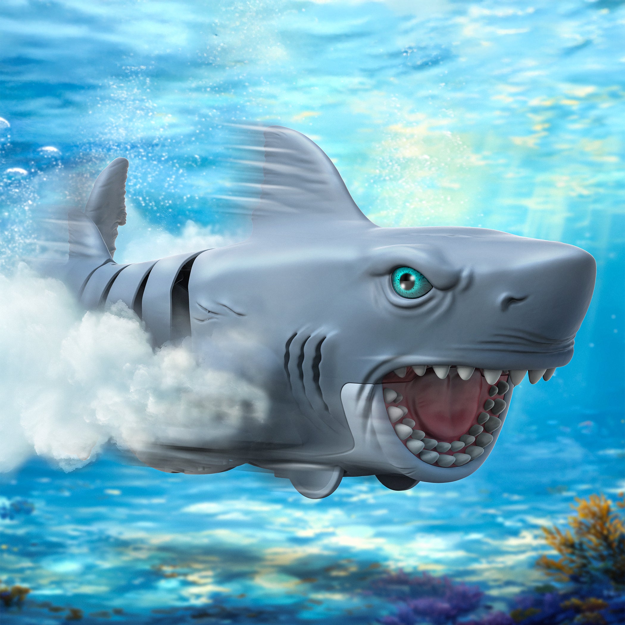 RC Swimming Megalodon Shark
