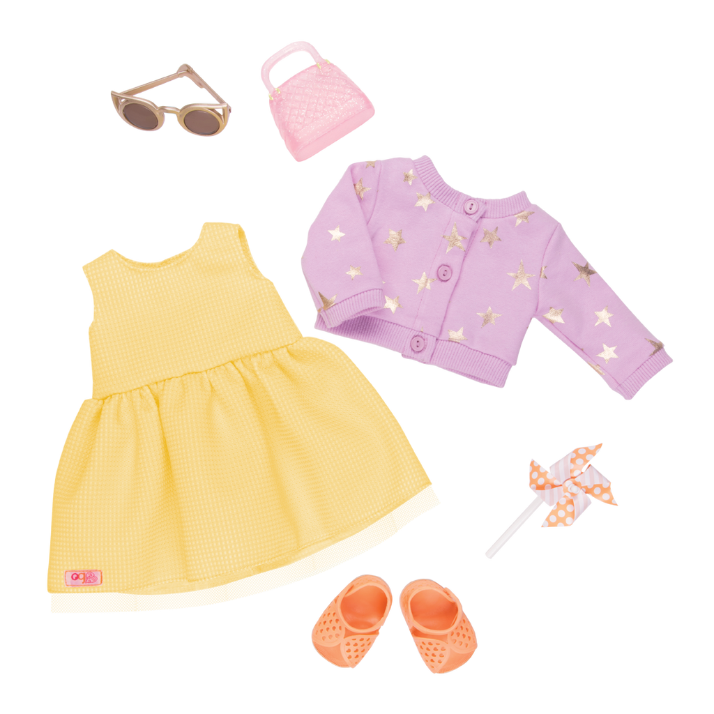 Sunshine and Stars Summer Outfit for 18-inch Dolls