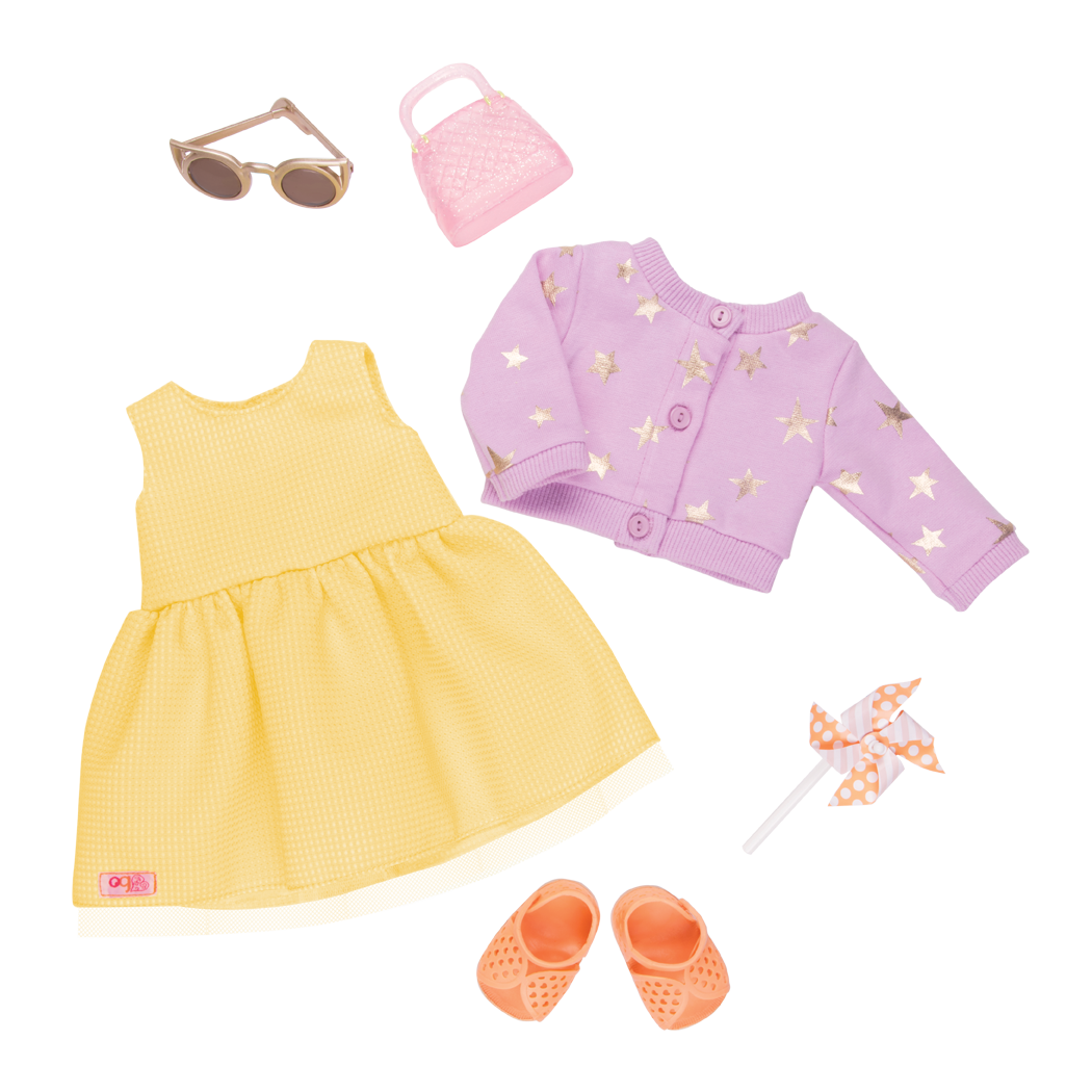 Sunshine and Stars Summer Outfit for 18-inch Dolls