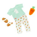 Our Generation Bedtime Bunny Pajama Outfit for 18-inch Boy Dolls