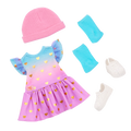 Our Generation Lovely Hearts Dress Outfit for 18-inch Dolls