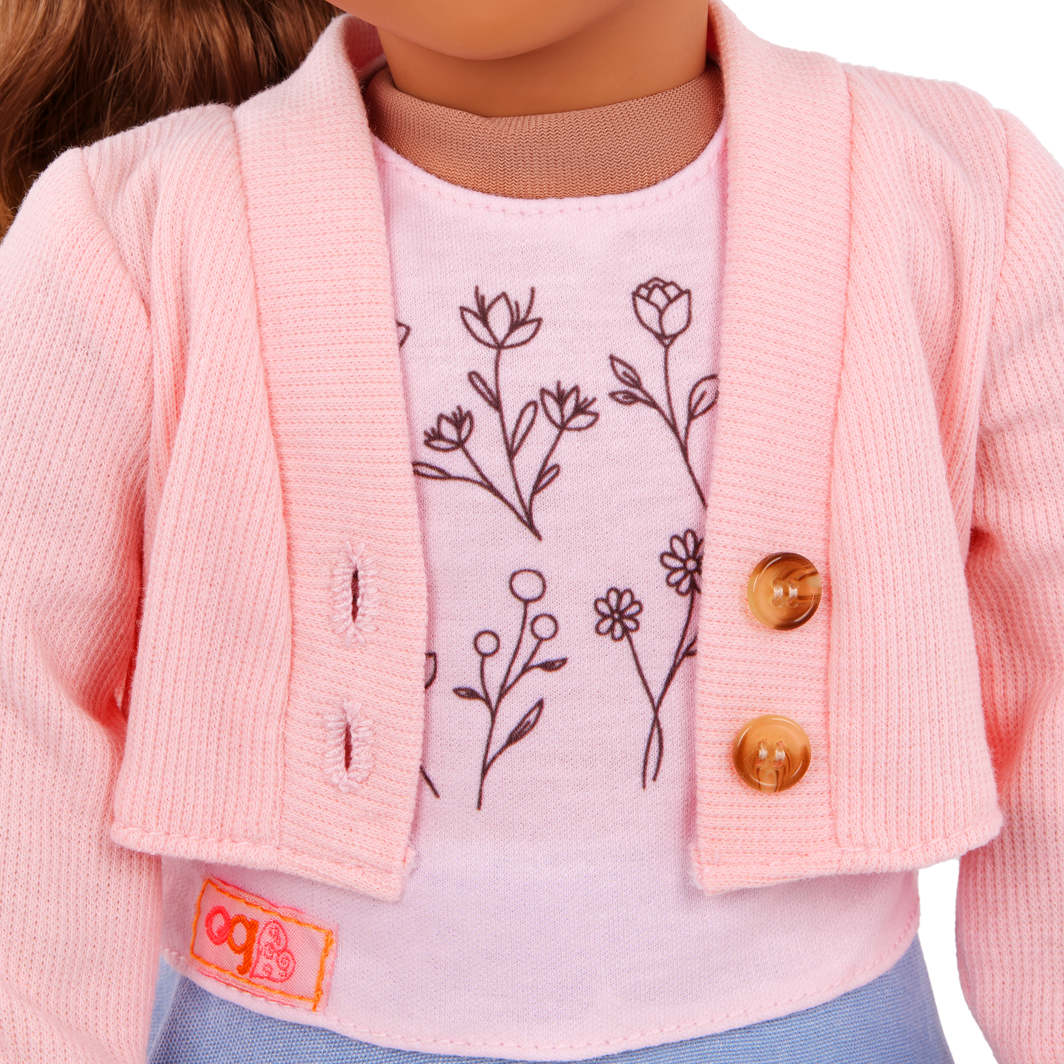 Our Generation Country Charm Outfit for an 18-inch Dolls including a top, skirt, socks and sandals