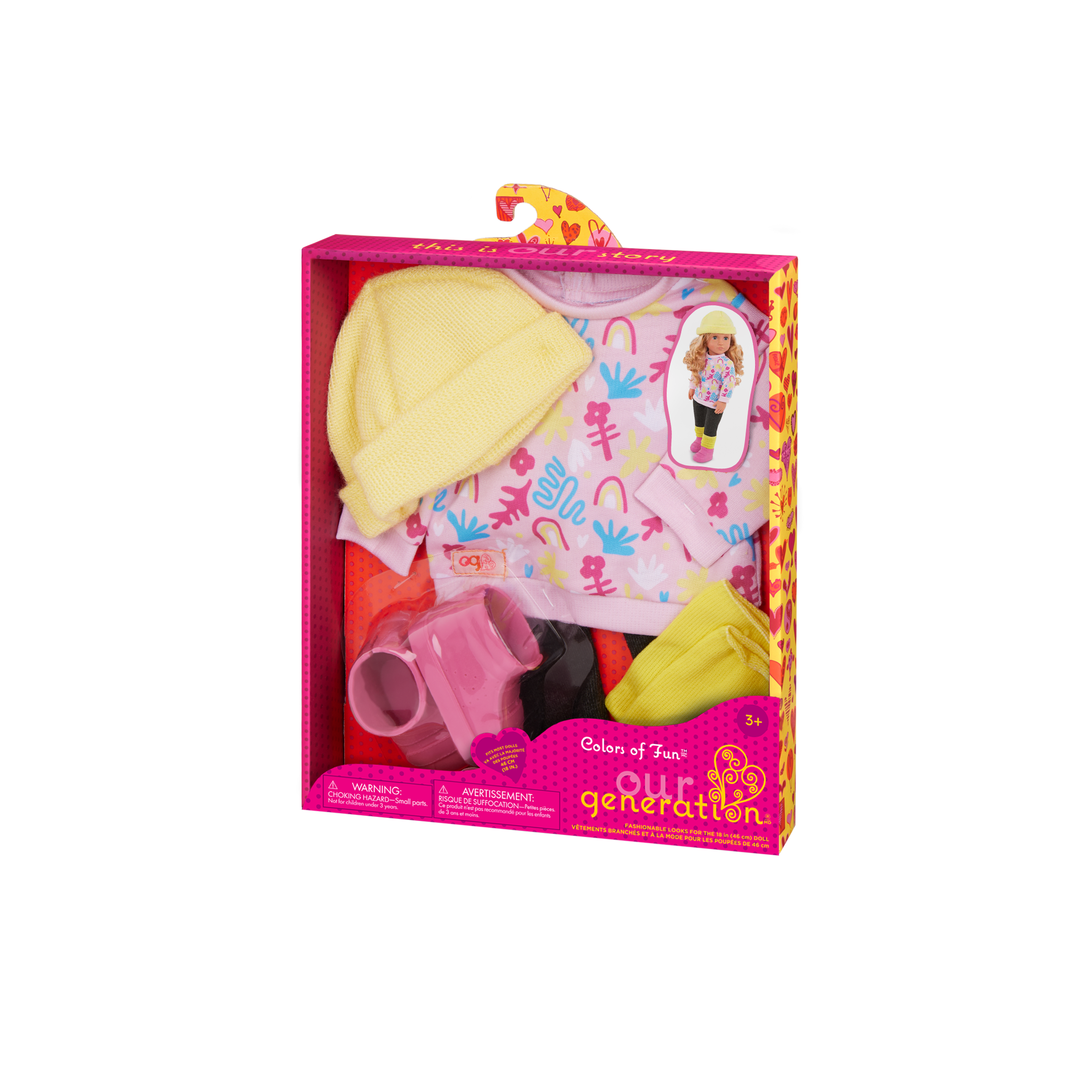 Our Generation Colors of Fun Outfit for 18-inch Dolls