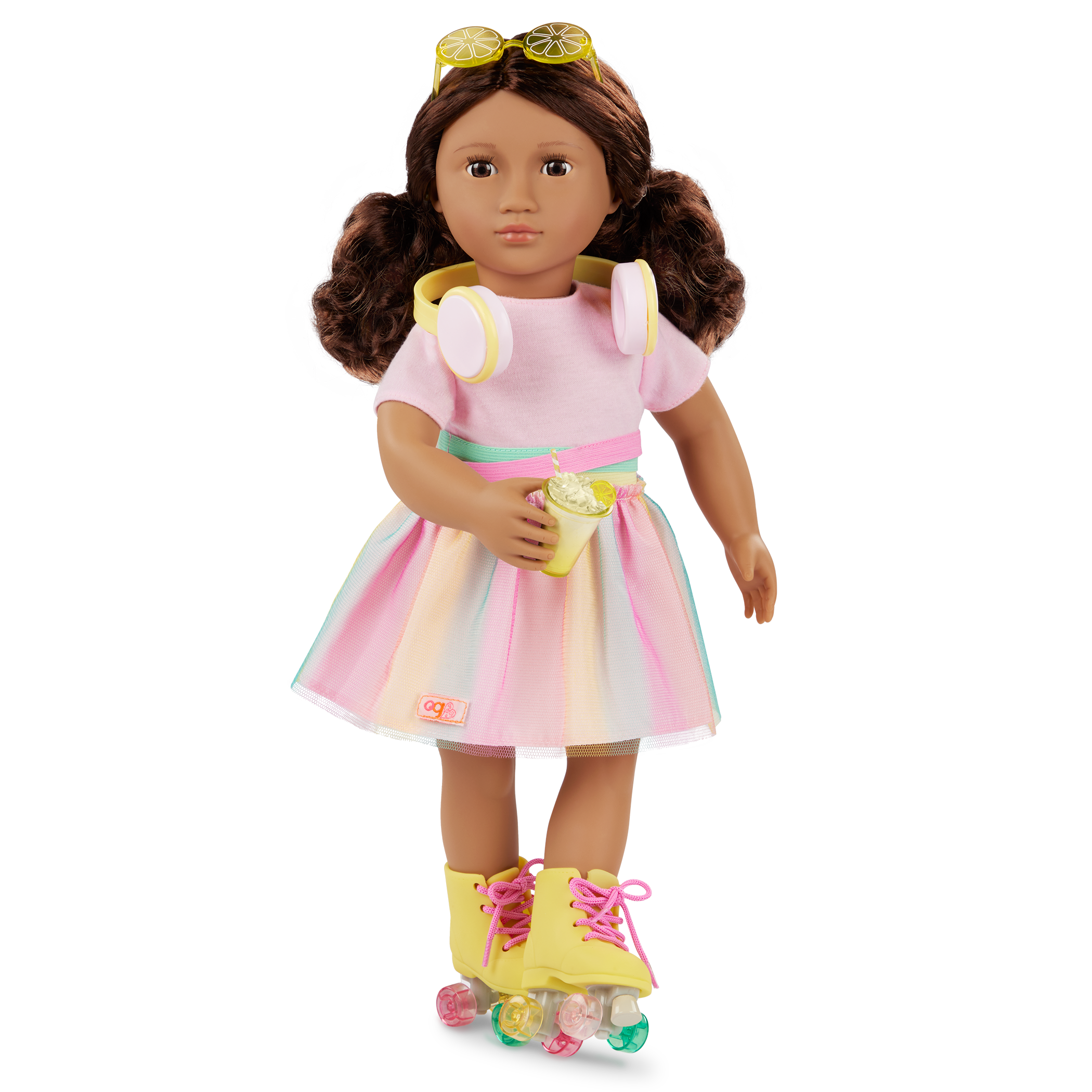 Our Generation Rollerblades & Lemonade Outfit for 18-inch Dolls