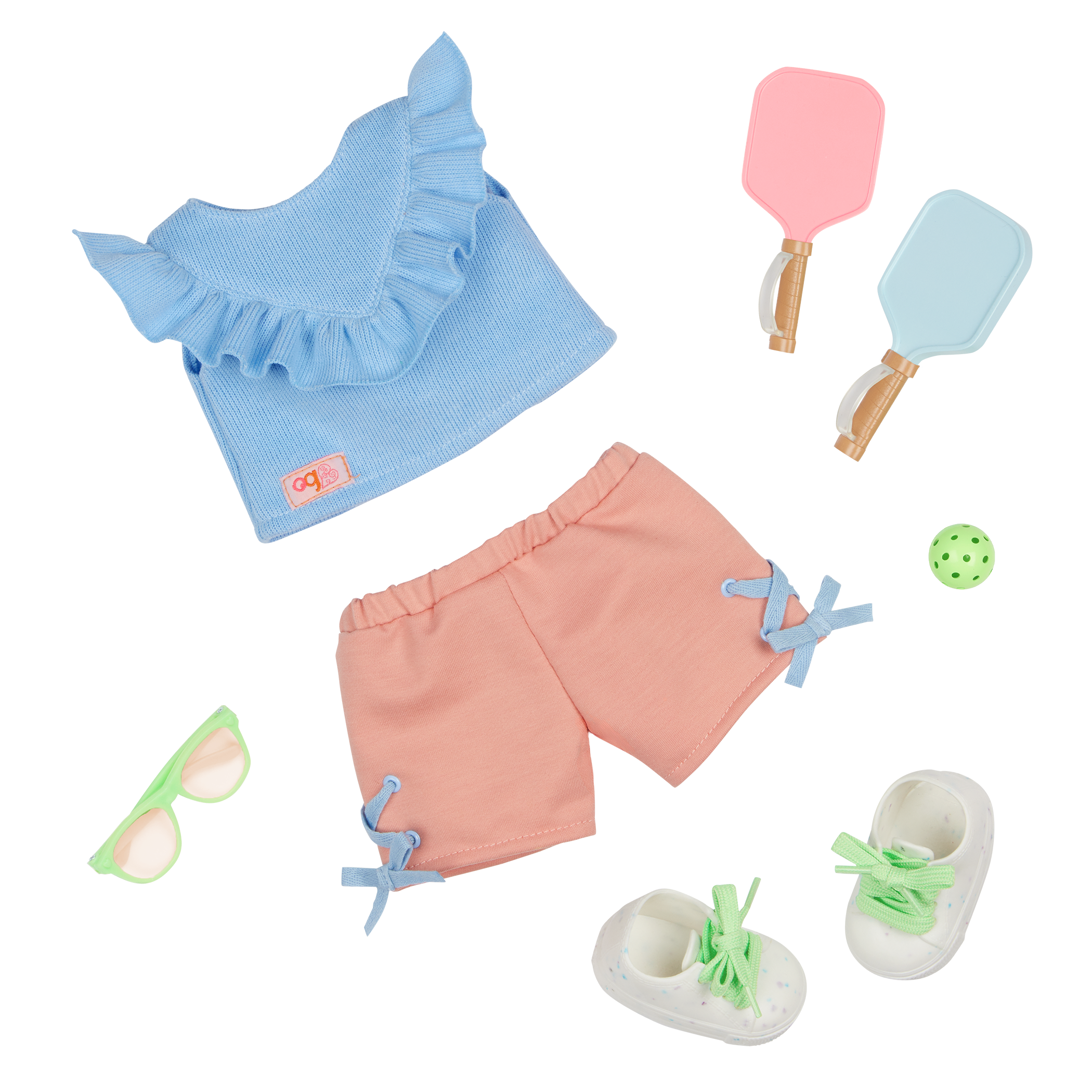 Our Generation Serve with Love Pickleball Outfit for 18-inch Dolls